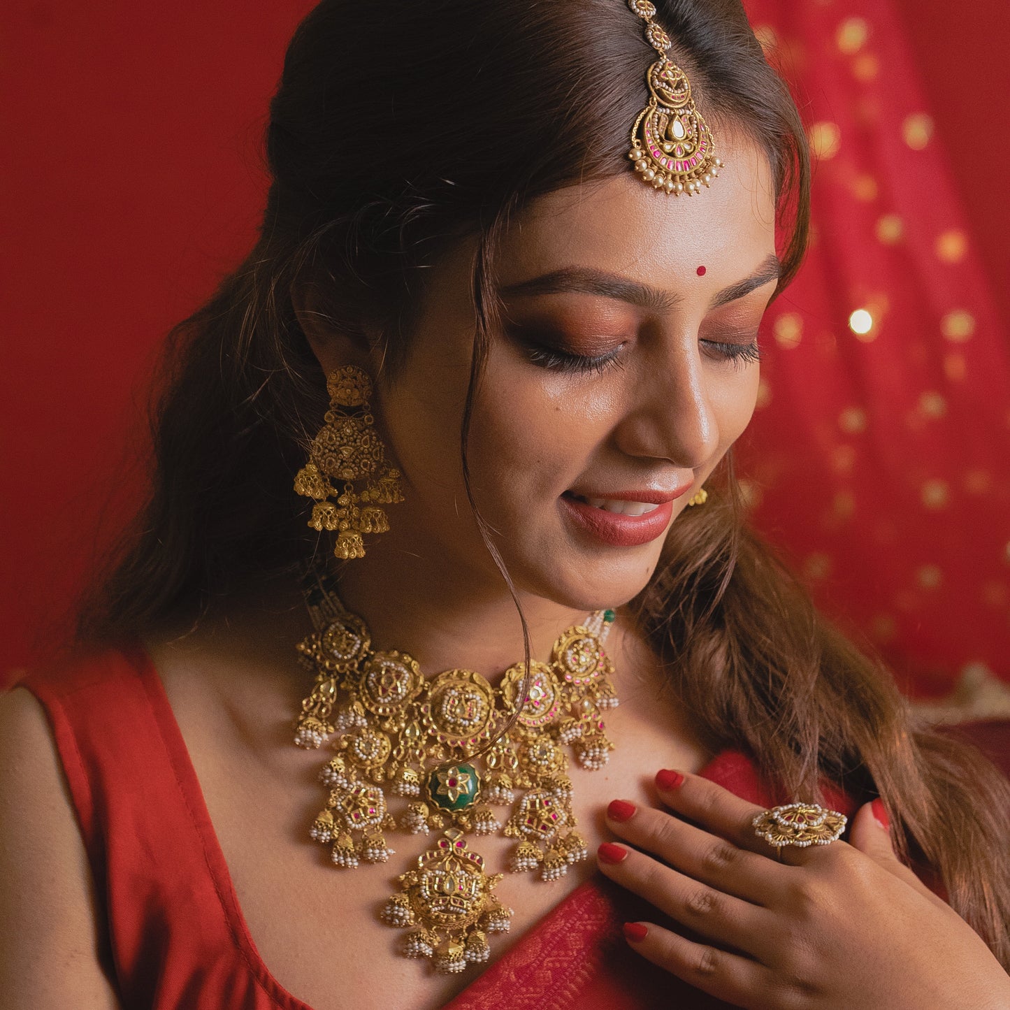Rajwadi Bridal Necklace