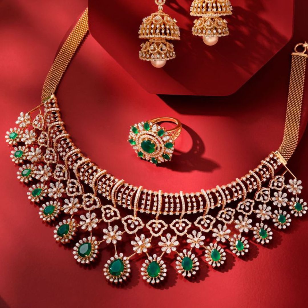 Diamond Necklace by Maharashtra Jewellers