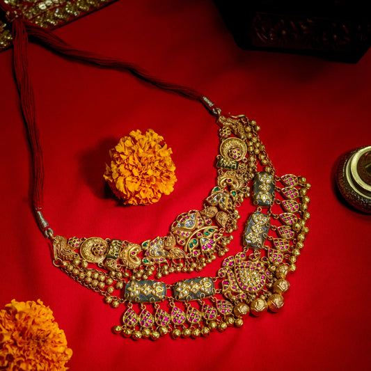 HERITAGE POLKI NECKLACE