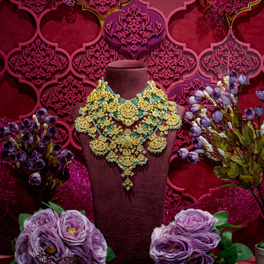 UNCUT POLKI BRIDAL NECKLACE