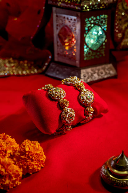 Gold gajra Bangles