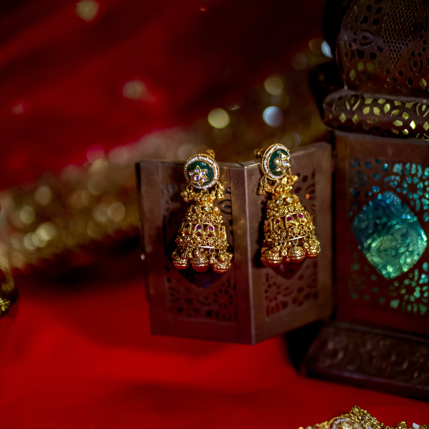 Rajwadi Bridal Jhumkas