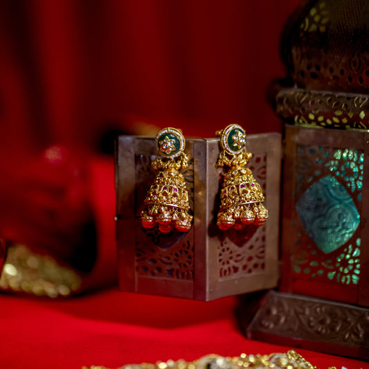 Rajwadi Bridal Jhumkas