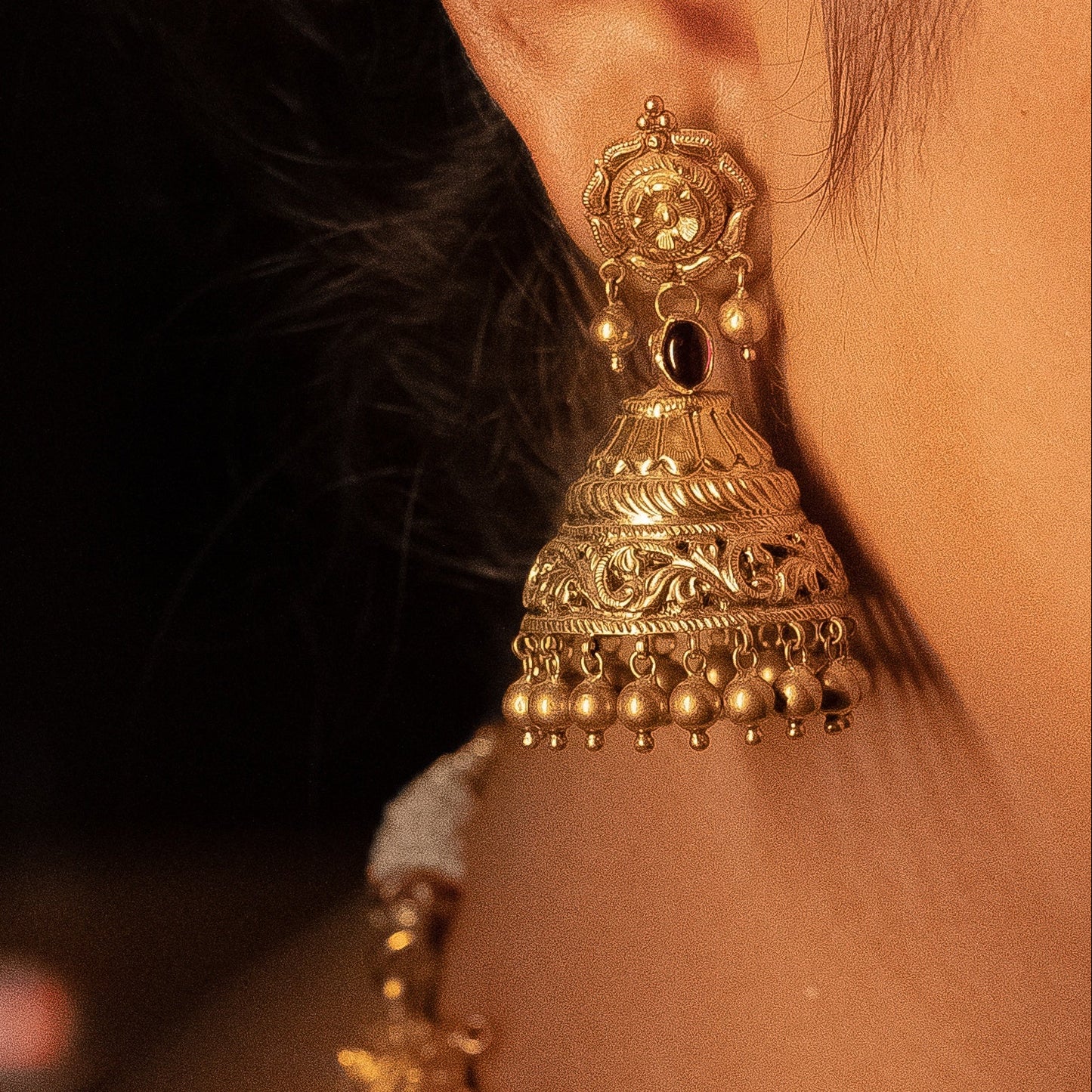 Elegant Gold Jhumka