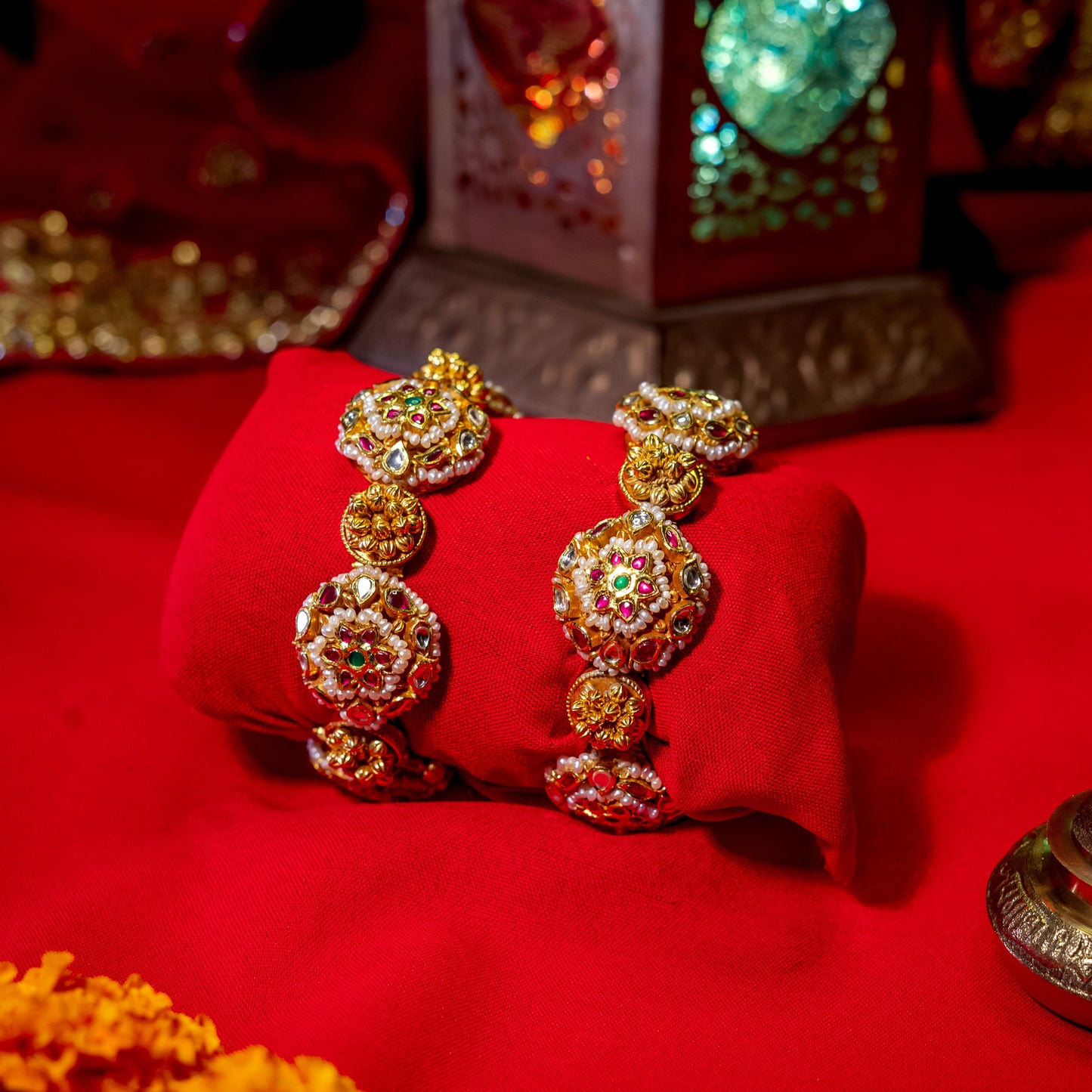 Gold gajra Bangles