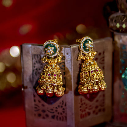 Rajwadi Bridal Jhumkas