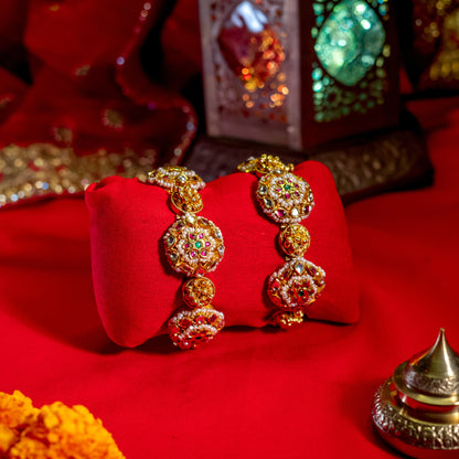 Gold gajra Bangles